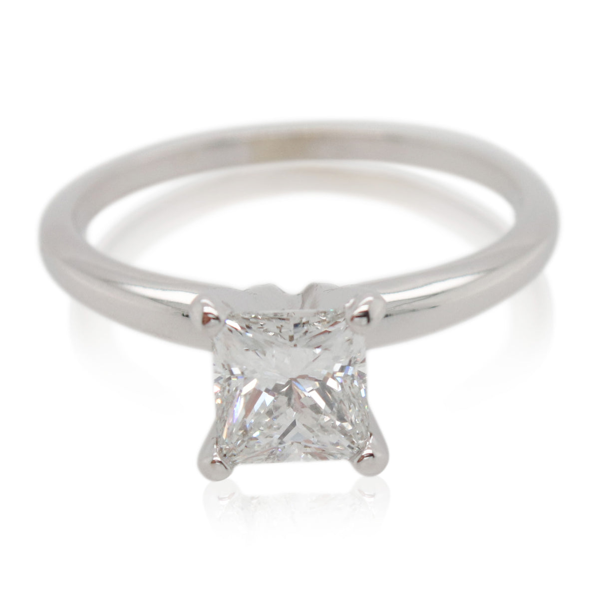 Estate 1.05ct Princess Cut Solitaire Engagement Ring
