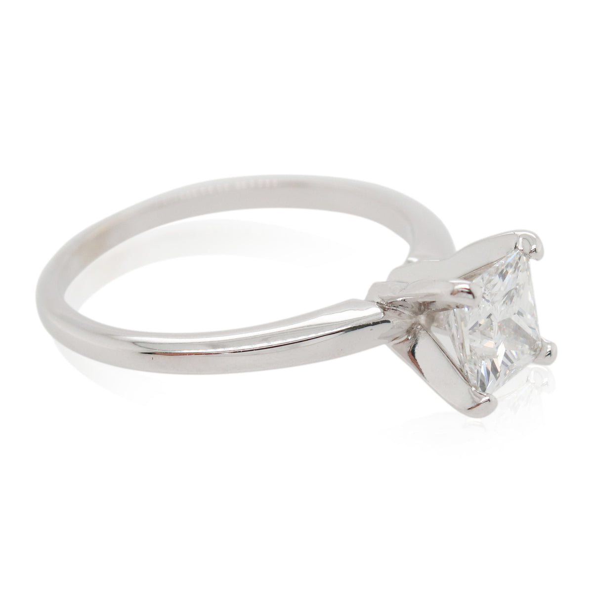 Estate 1.05ct Princess Cut Solitaire Engagement Ring