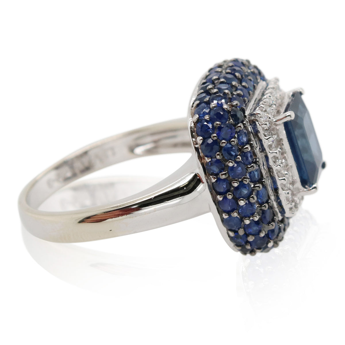 Estate 1.00ct Sapphire and Diamond Ring