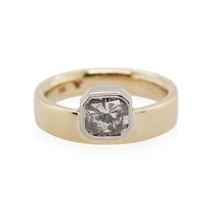 1ct Radiant Cut Diamond Solitaire Ring