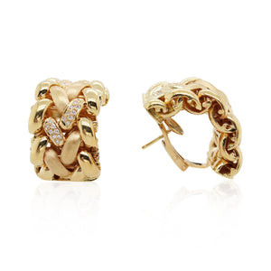 Abel & Zimmerman Diamond Link Earrings