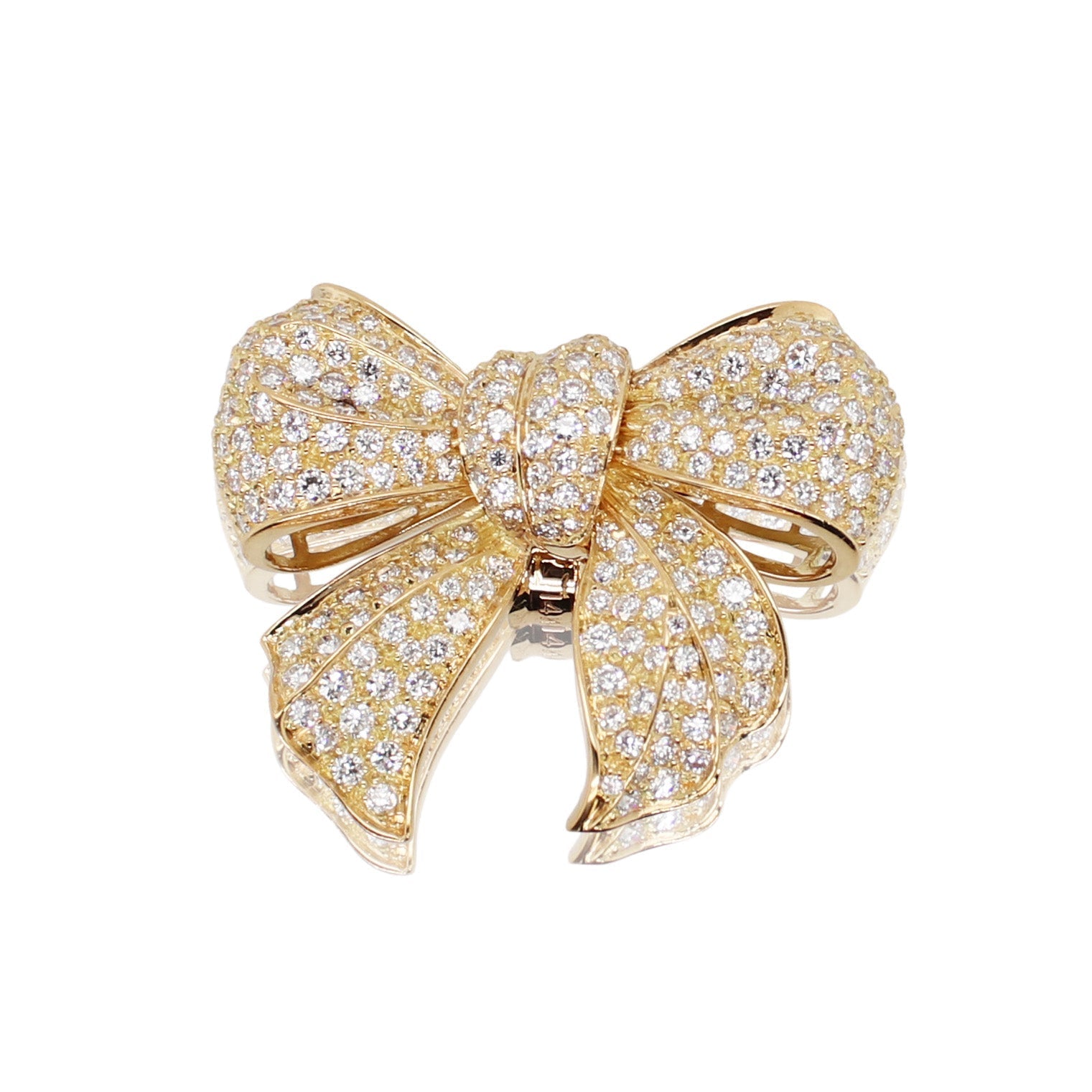 Estate Chanel Diamond Bow Brooch