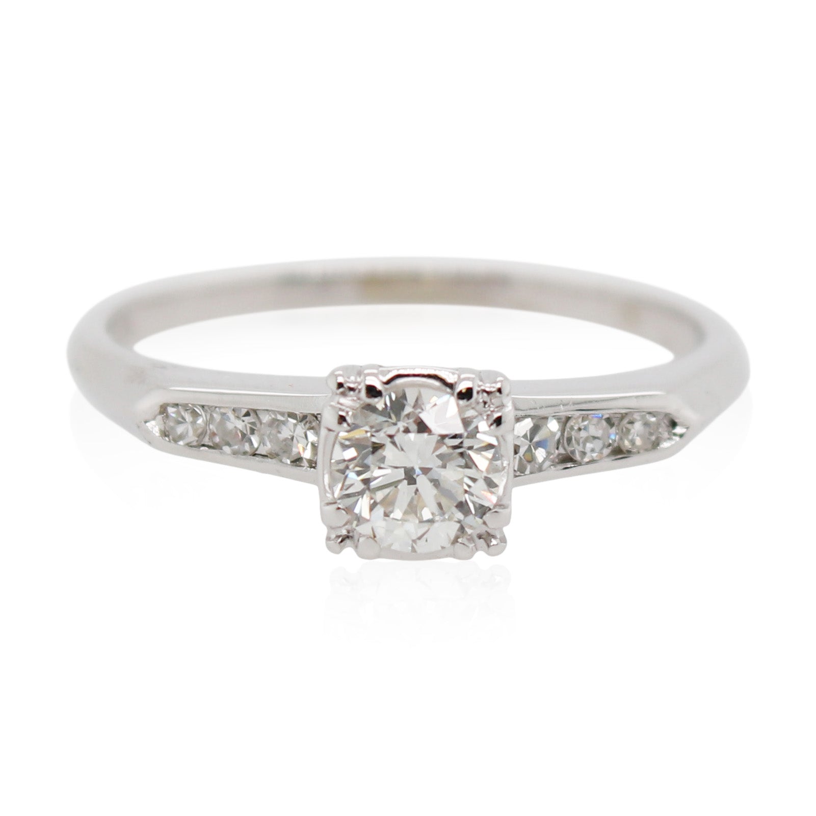 0.35ct Round Diamond Engagement Ring
