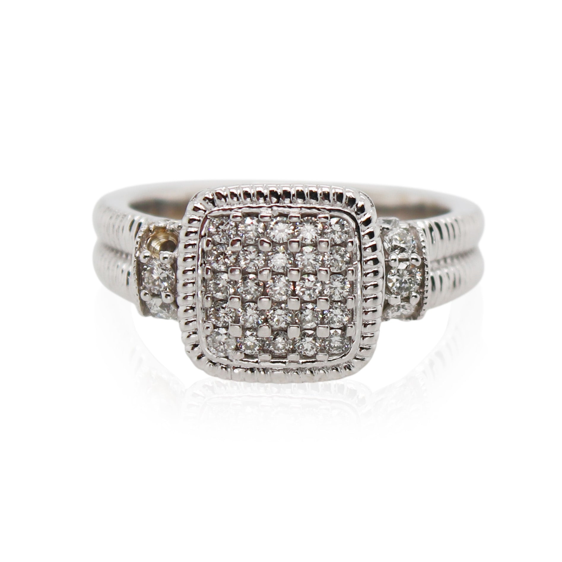 Pavé Diamond Engagement Ring