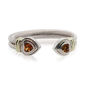 Estate David Yurman Heart Shaped Citrine Bracelet