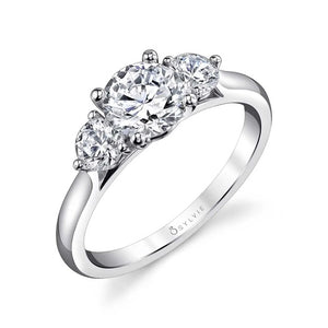 3 Stone Diamond Engagement Ring Mounting