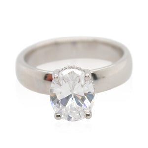 Platinum Hidden Halo Modern Classic Engagement Mounting