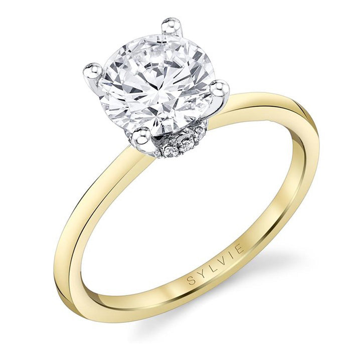 Sylvie Solitaire Engagement Ring Mounting