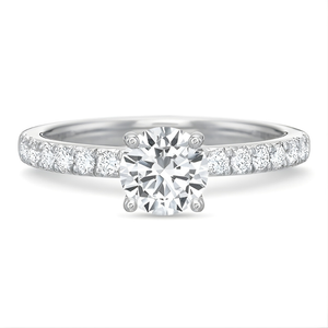 Precision Set Platinum Engagement Ring Mounting