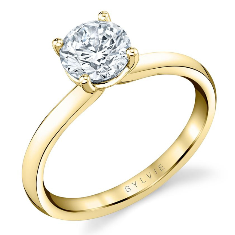 Sylvie Diamond Solitaire Engagement Ring Mounting