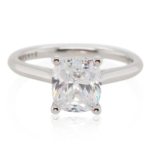 Sylvie 2ct Cushion Cut Diamond Engagement Ring Mounting