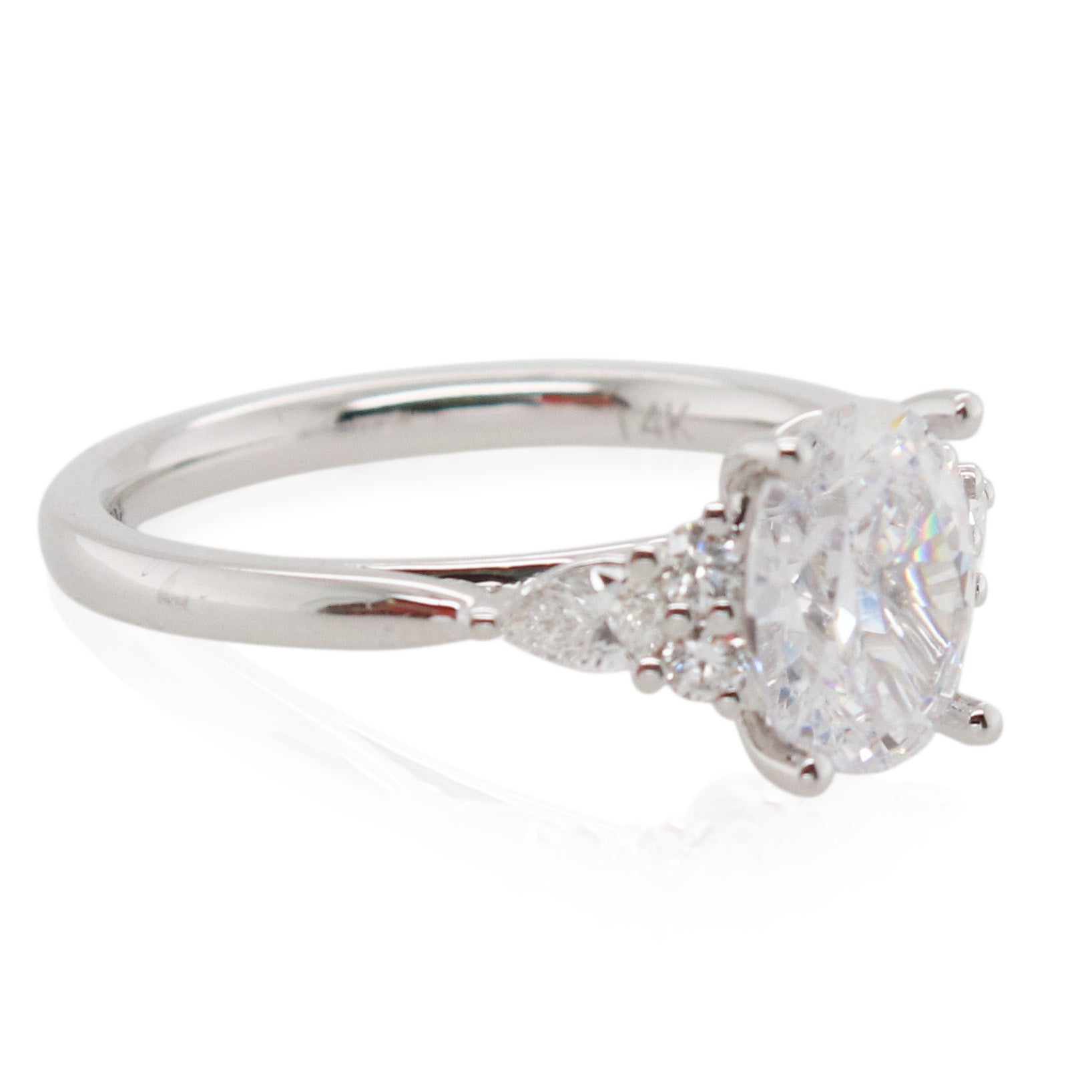 Sylvie 2ct Oval Diamond Engagement Ring Mounting