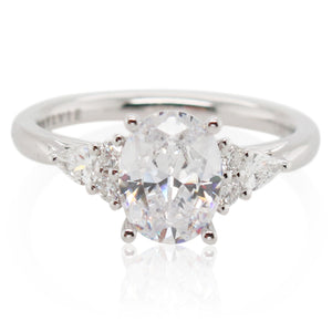 Sylvie 2ct Oval Diamond Engagement Ring Mounting
