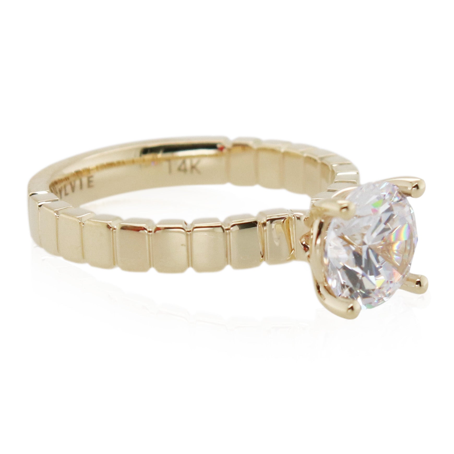 Sylvie 1.50ct Round Diamond Engagement Ring Mounting