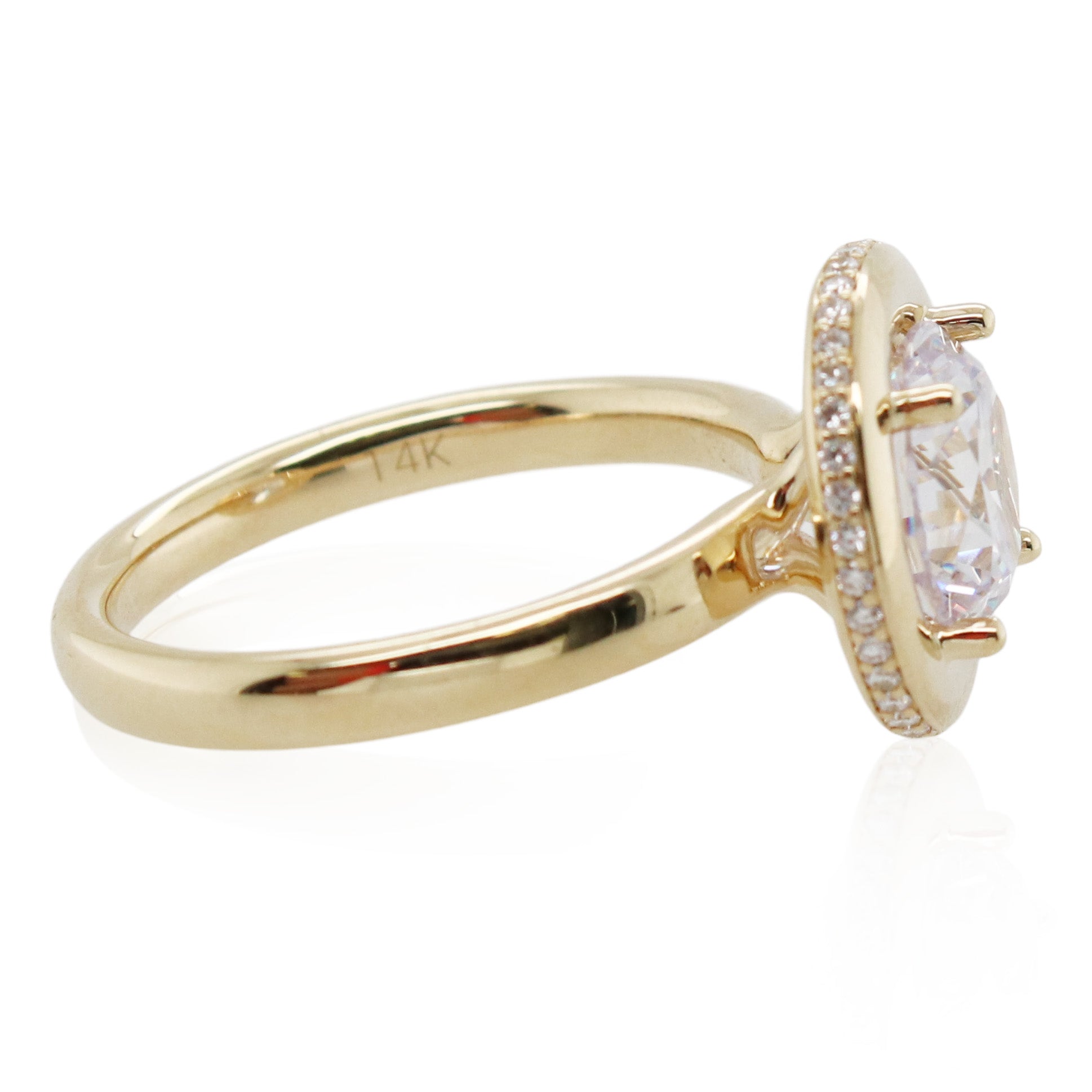 Sylvie Bezel Set Diamond Engagement Ring Mounting