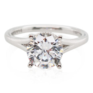 Sylvie 2ct Hidden Halo Engagement Ring Mounting