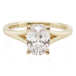 Sylvie 2ct Diamond Hidden Halo Engagement Ring Mounting