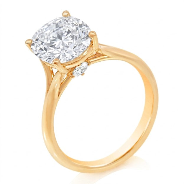 0.10ct Total Weight Split Shank Diamond Engagement Ring Mounting