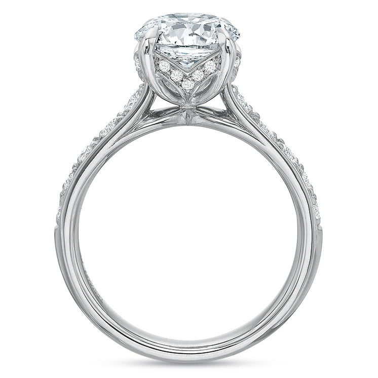 Classic Half Round Engagement Ring