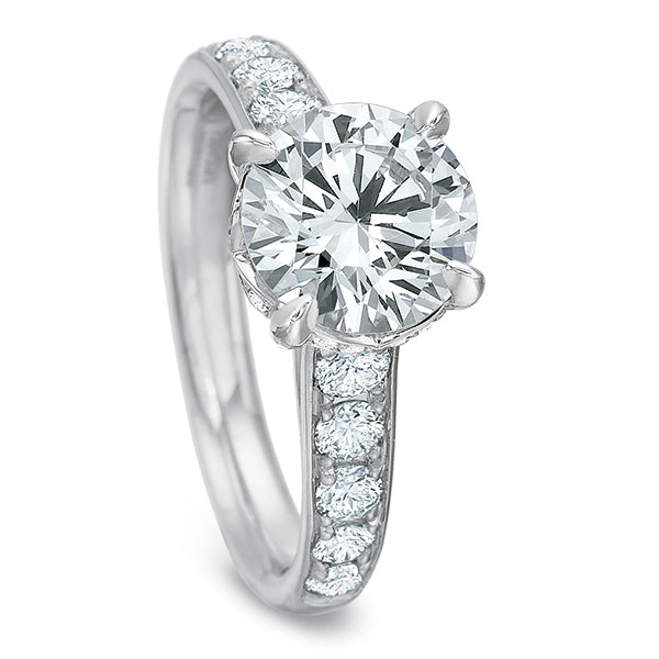 Classic Half Round Engagement Ring