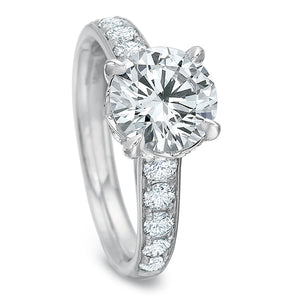Classic Half Round Engagement Ring