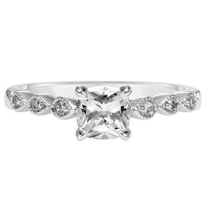 Diamond Gallery and Sides Engagment Ring
