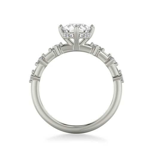 Diamond Station Engagement Ring
