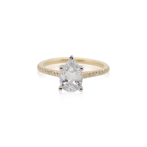 Pear Shaped Diamond Engagement RIng