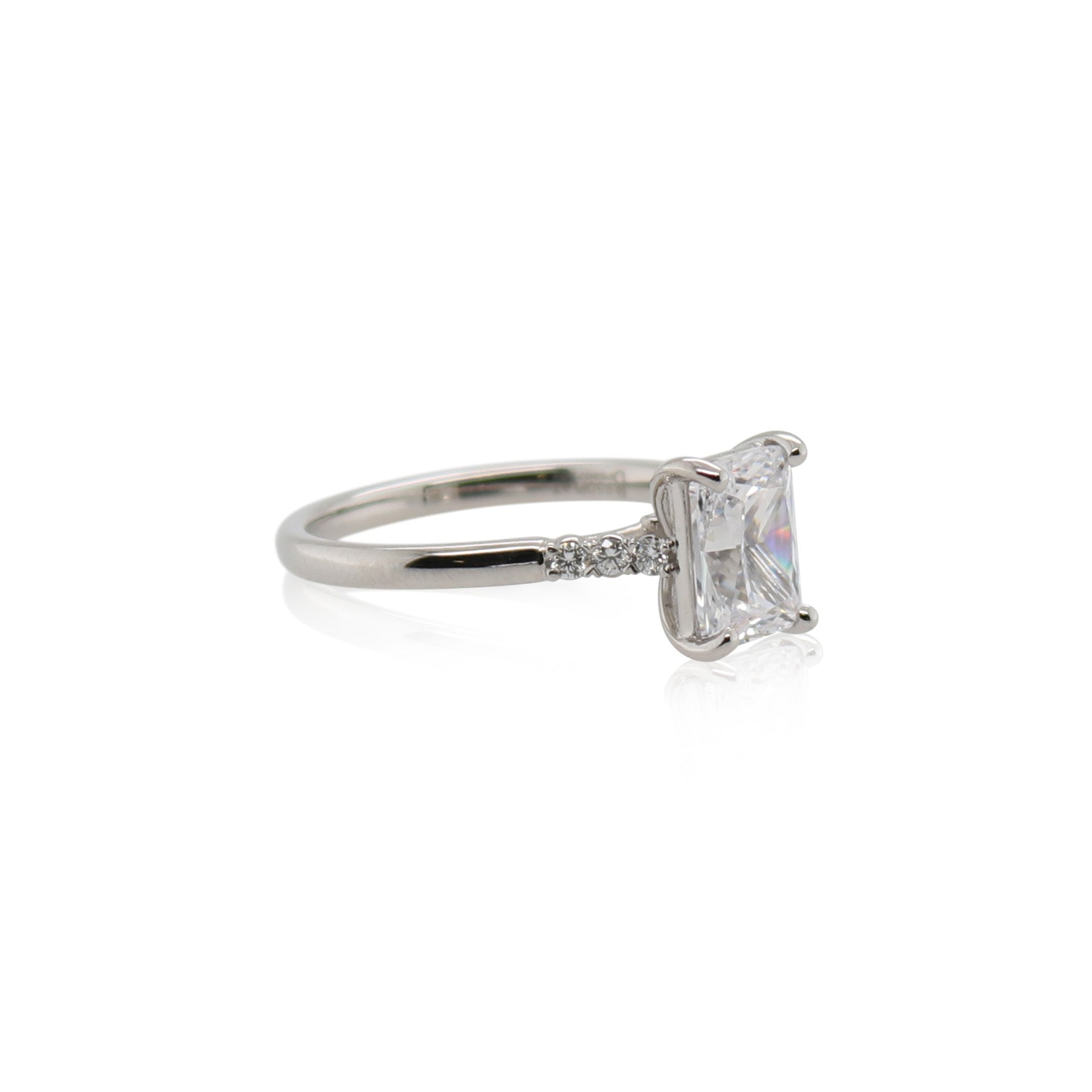 New Aire Silk Prong Diamond Engagement Ring