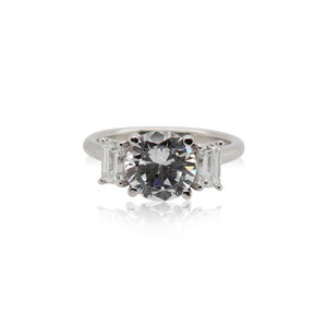Three Stone Diamond Engagement Ring