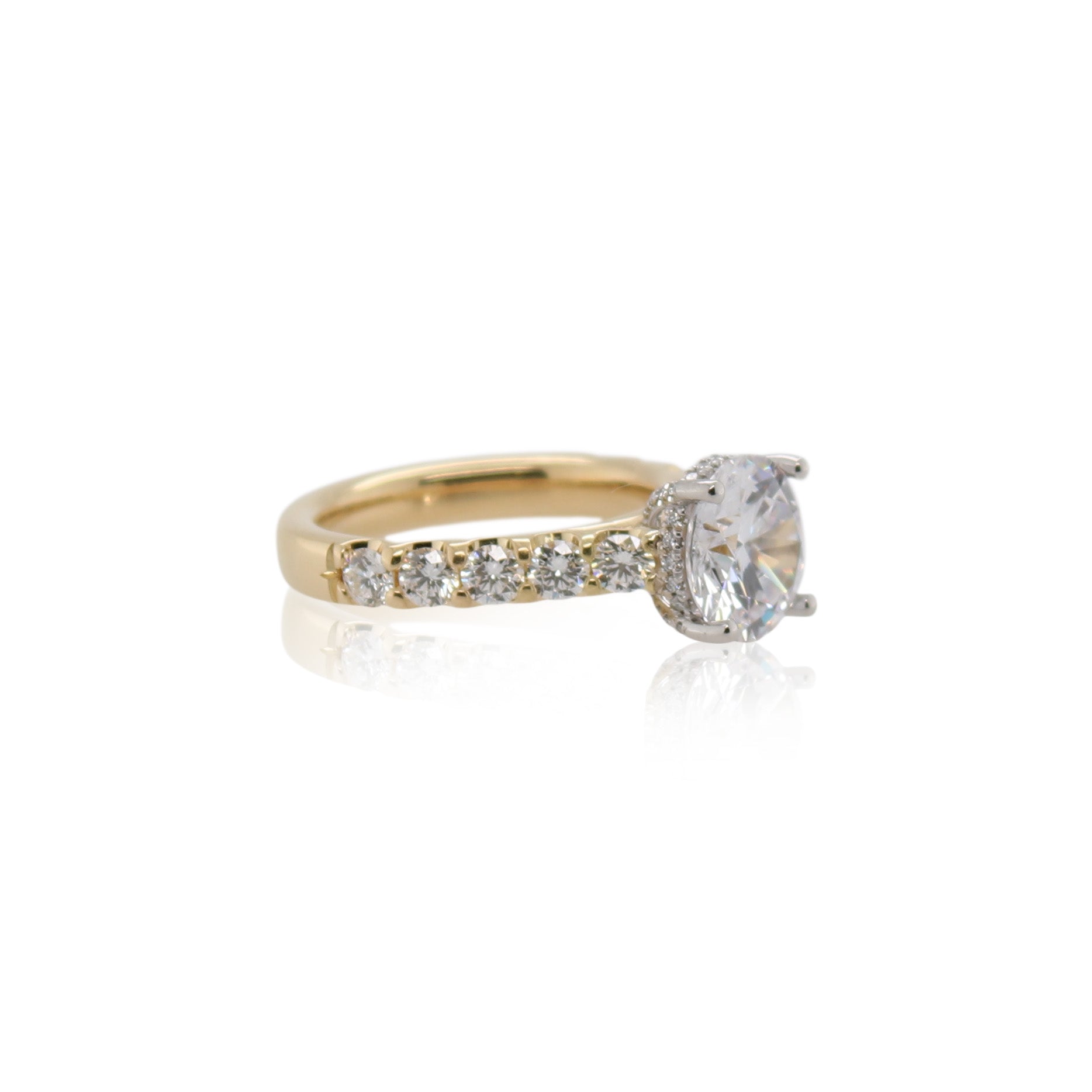 3.00ct Round Engagement Ring Mounting