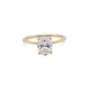 Oval Diamond Solitaire Engagement Ring