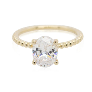 Oval Diamond Solitaire Engagement Ring