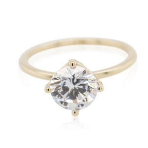 Diamond Crown Engagement Ring