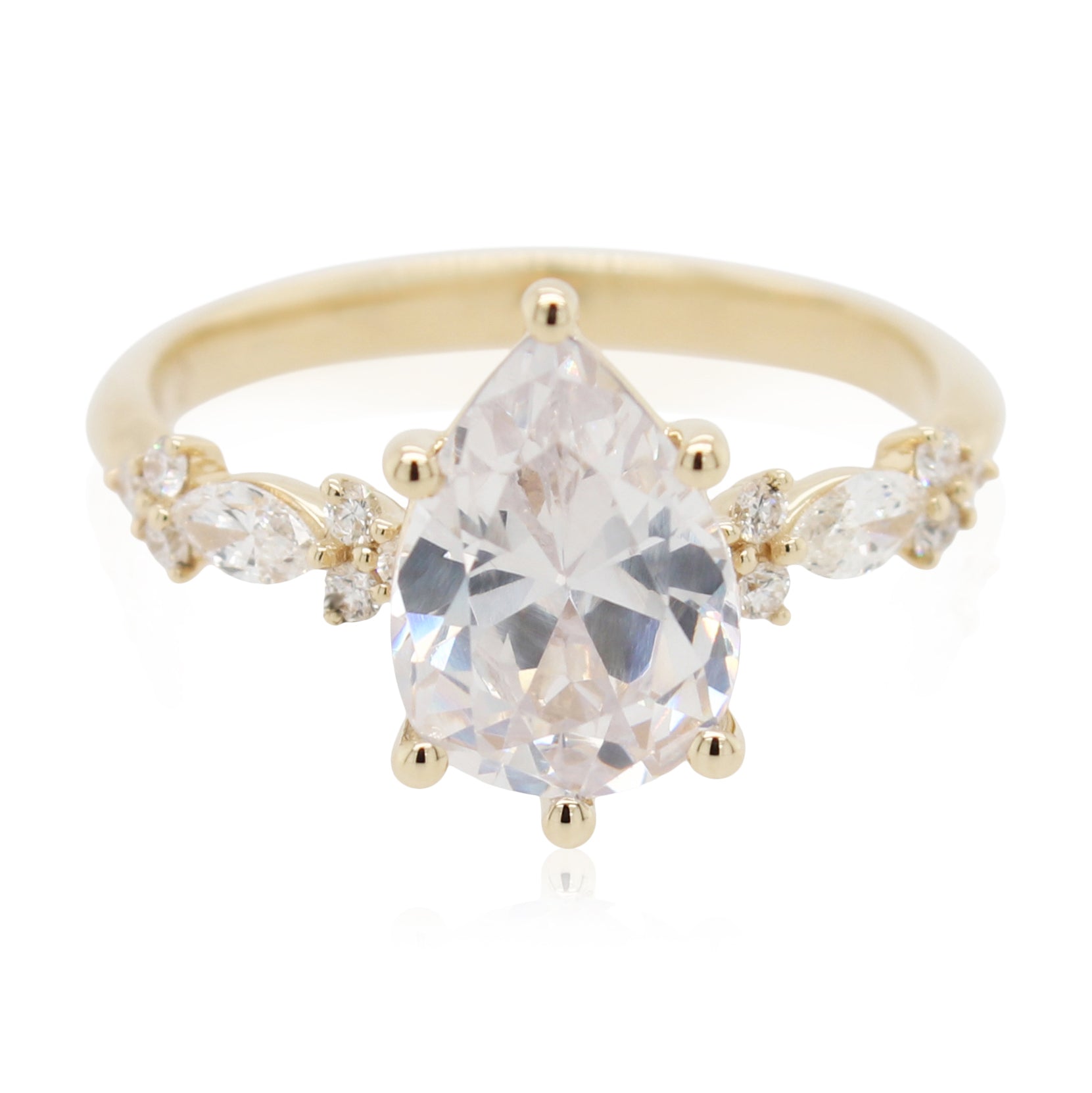 Diamond Accented Engagement Ring