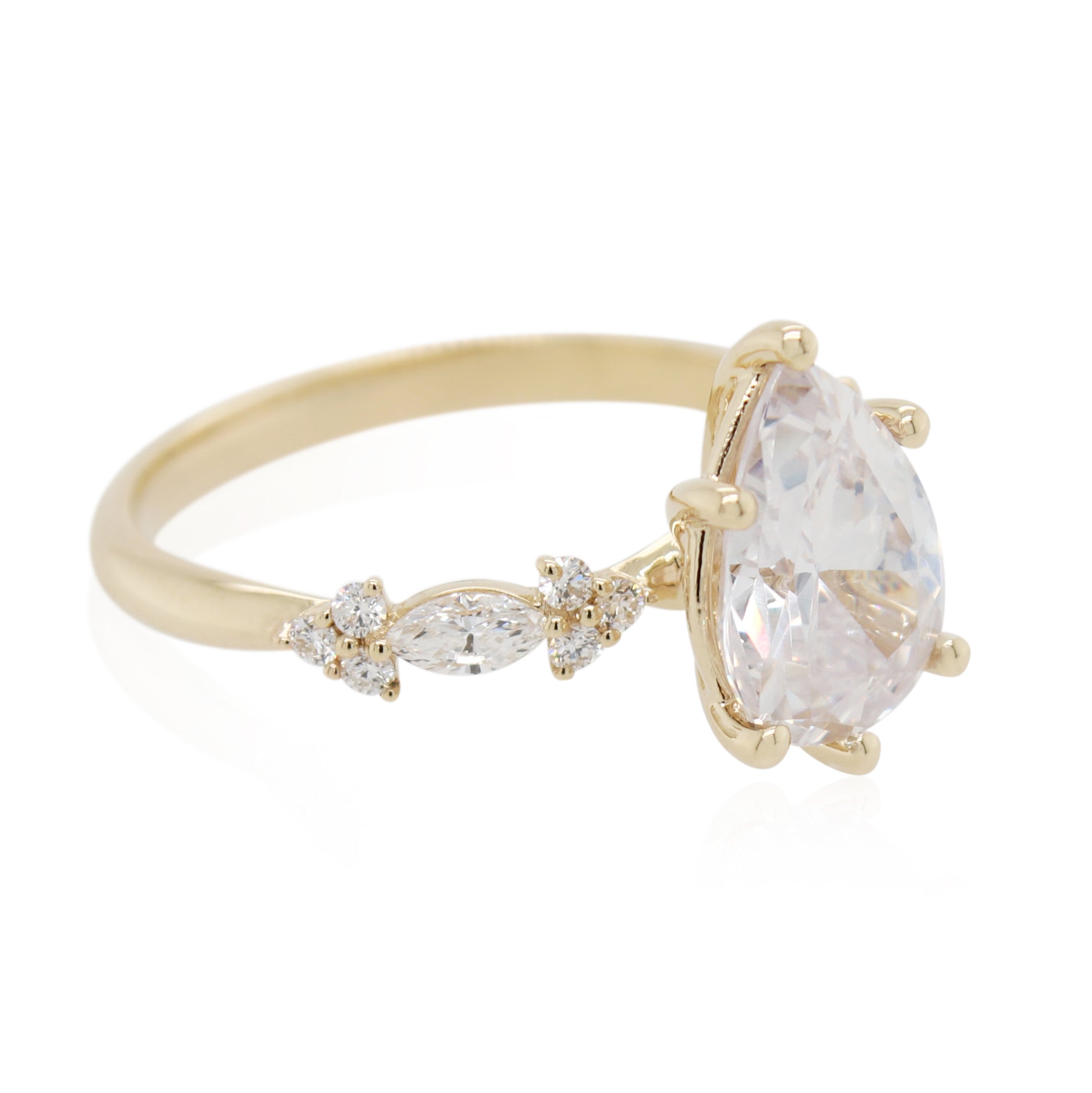 Diamond Accented Engagement Ring