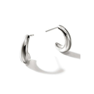 Small Surf J Hoop Earrings