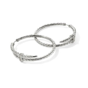 34mm Diamond Hoop Earrings