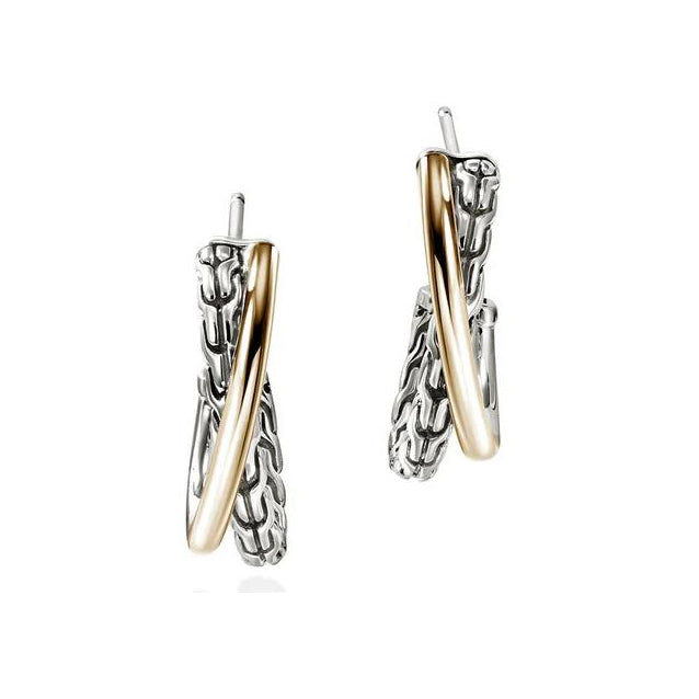 Essentials Collection Crossover Drop Earrings