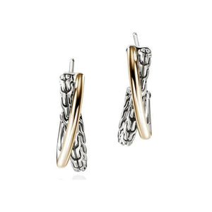 Essentials Collection Crossover Drop Earrings
