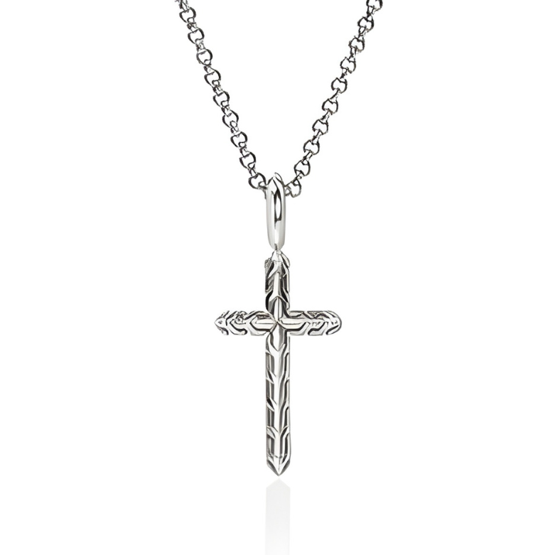 John Hardy Sterling Silver Cross Pendant