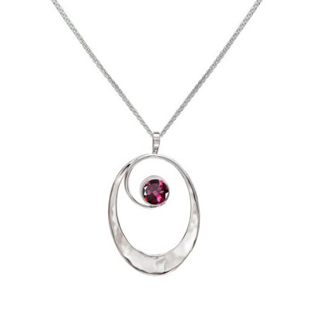 Rhodolite Garnet Sophia Pendant