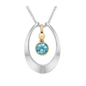 Blue Topaz Pendant