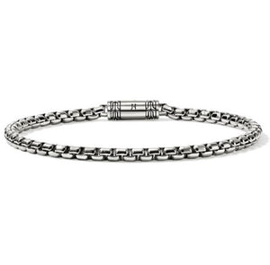 John Hardy Sterling Silver Box Chain Bracelet