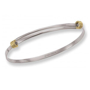 Sterling Silver and Yellow Gold Petite Signature Bracelet