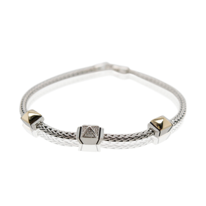 John Hardy Pavé Diamond Station Bracelet