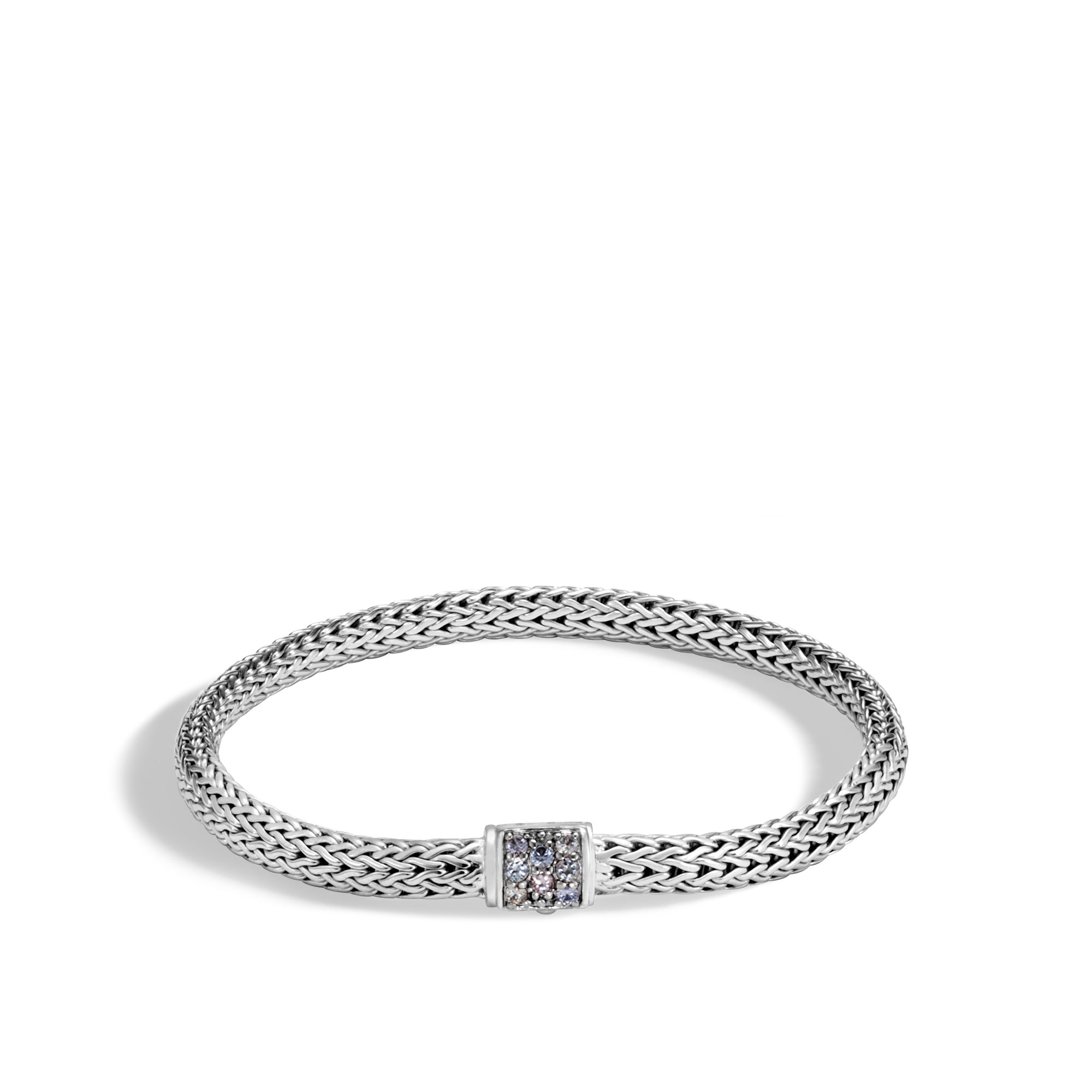 Grey Sapphire Classic Chain Bracelet