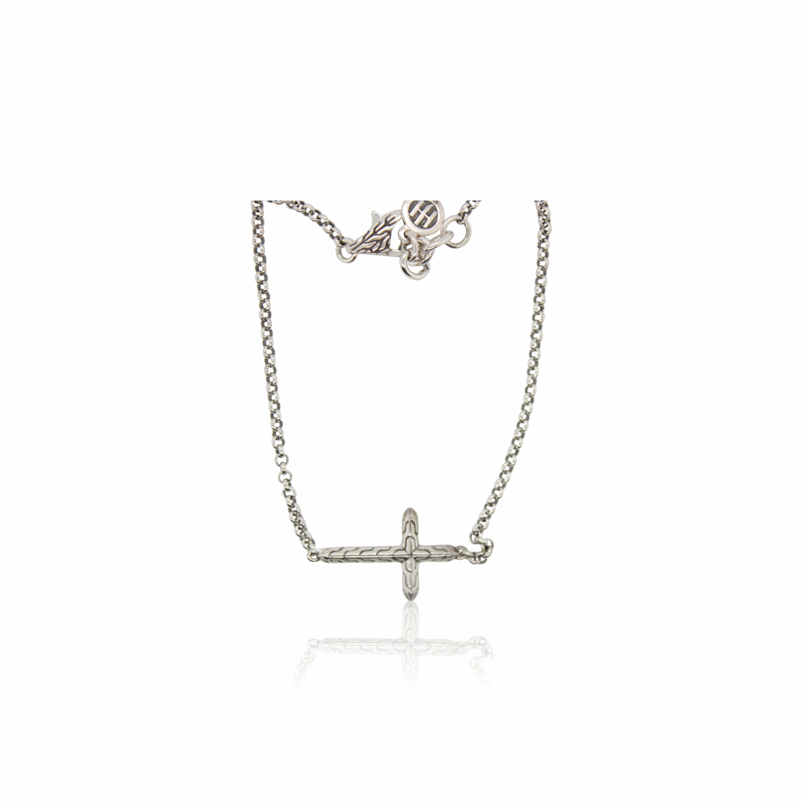 Classic Chain 2mm Mini Cross Bracelet