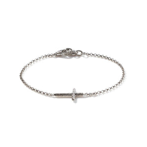 Classic Chain 2mm Mini Cross Bracelet