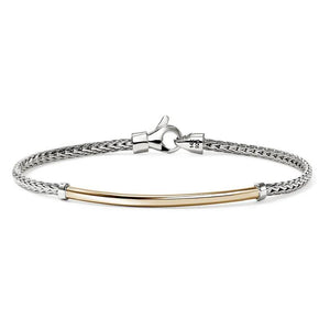 John Hardy Sterling Silver and Yellow Gold Bracelet